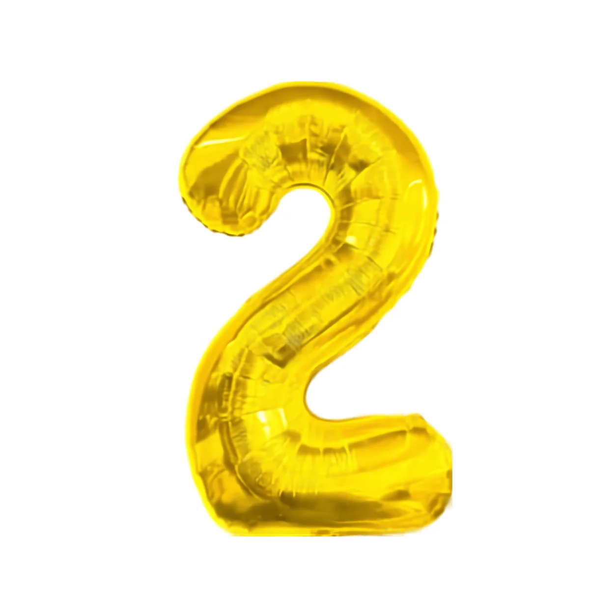 Metallic Gold Number 2 Balloon