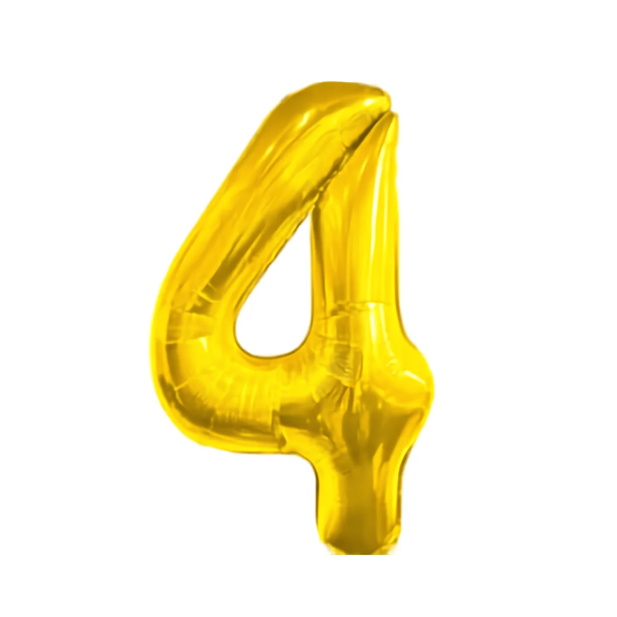 Metallic Gold Number 4 Balloon