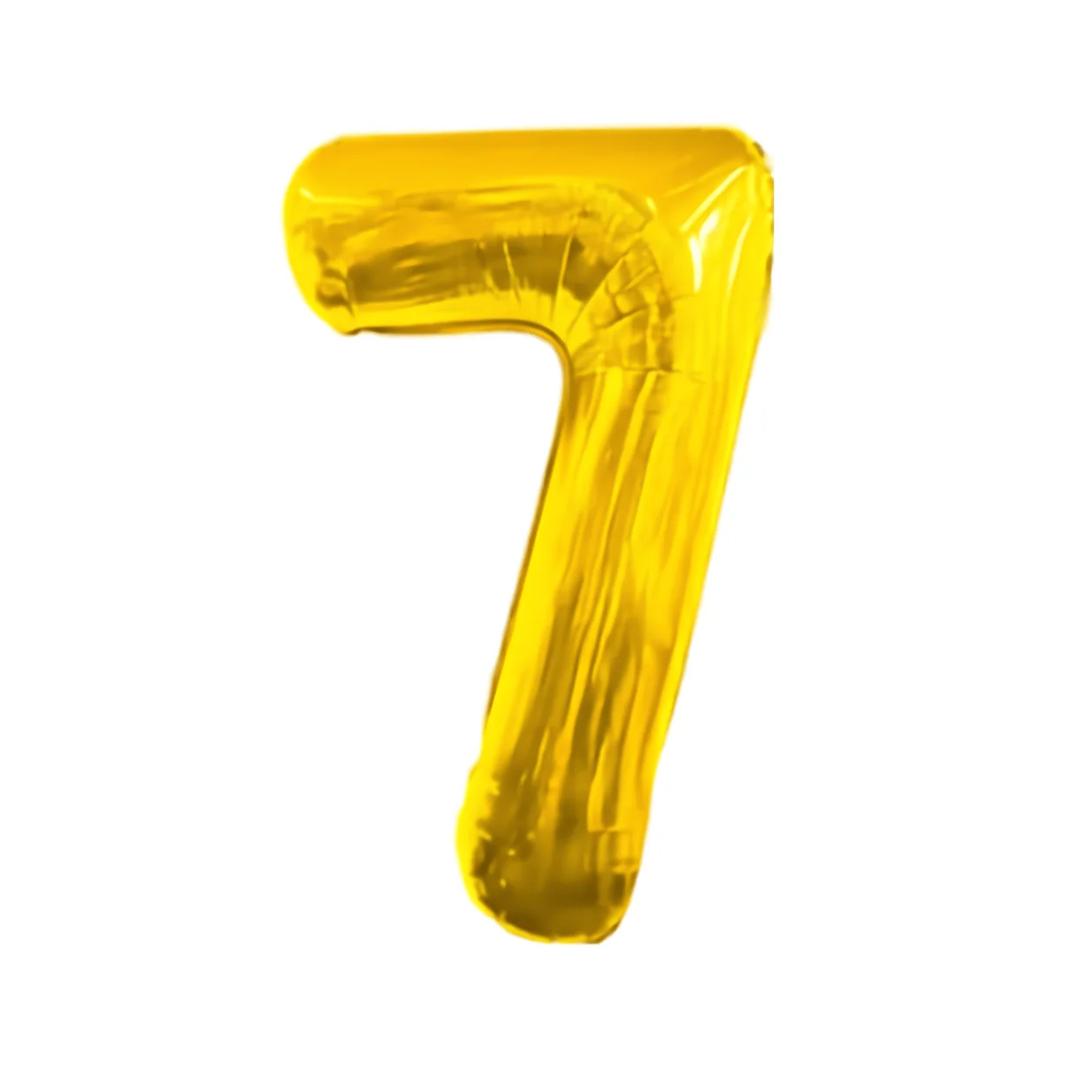 Metallic Gold Number 7 Balloon