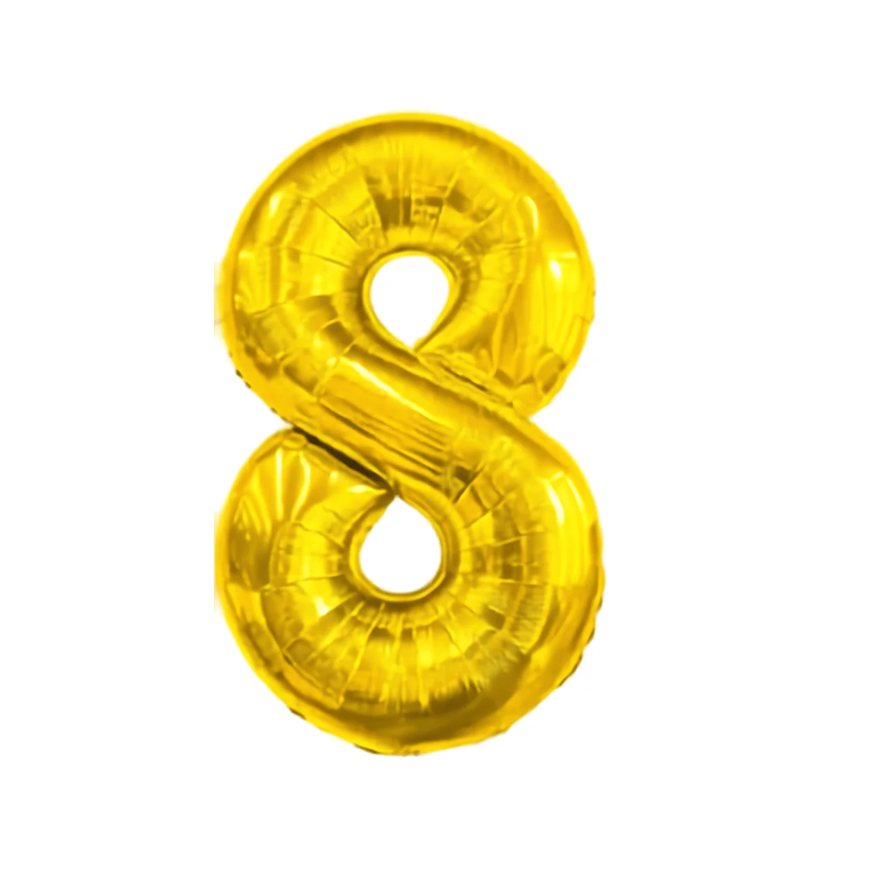 Metallic Gold Number 8 Balloon