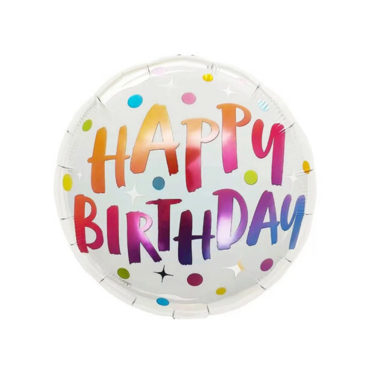 Polkadots Happy Birthday Foil Balloon  – 18 Inch