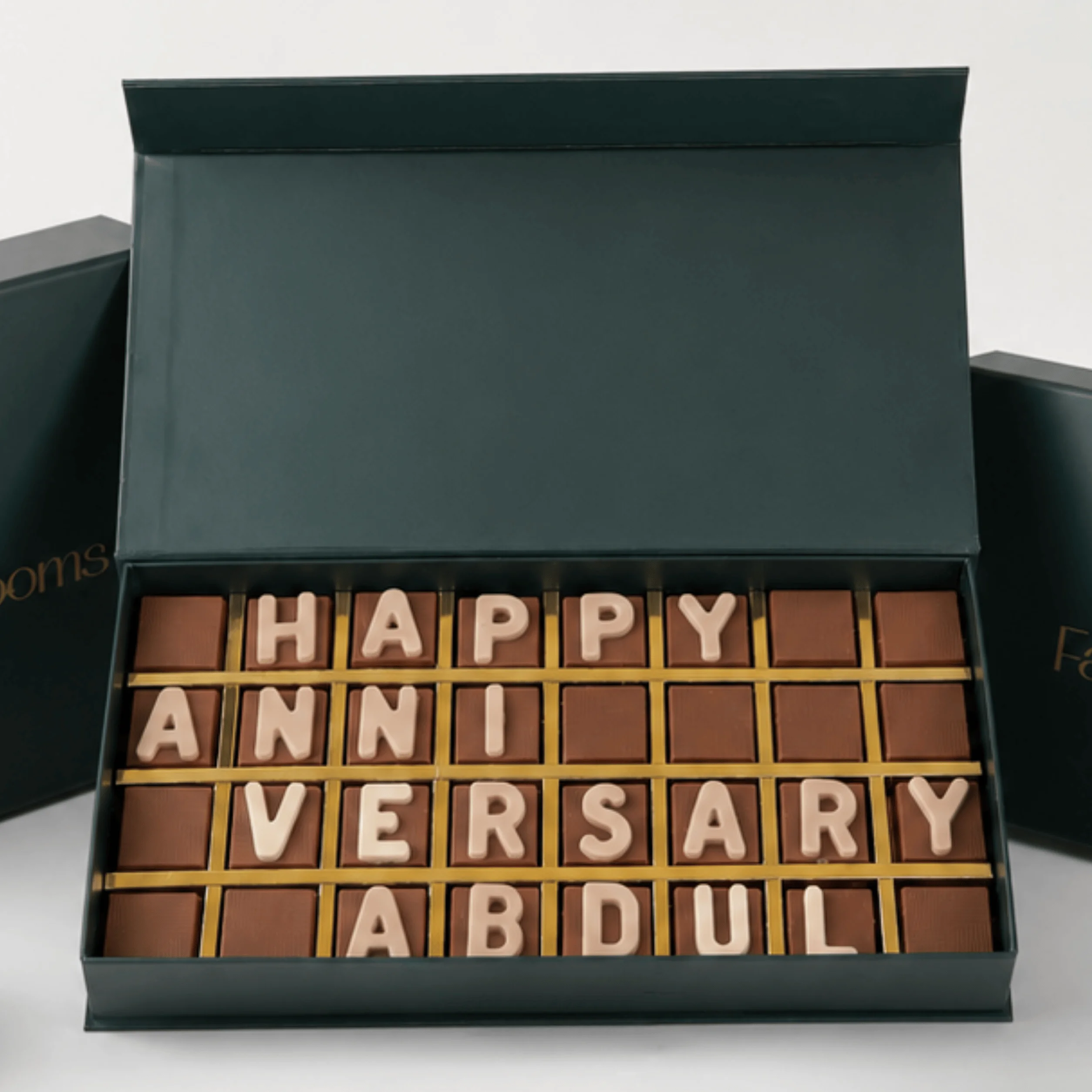 Personalised 32 PCs Anniversary Chocolate Box