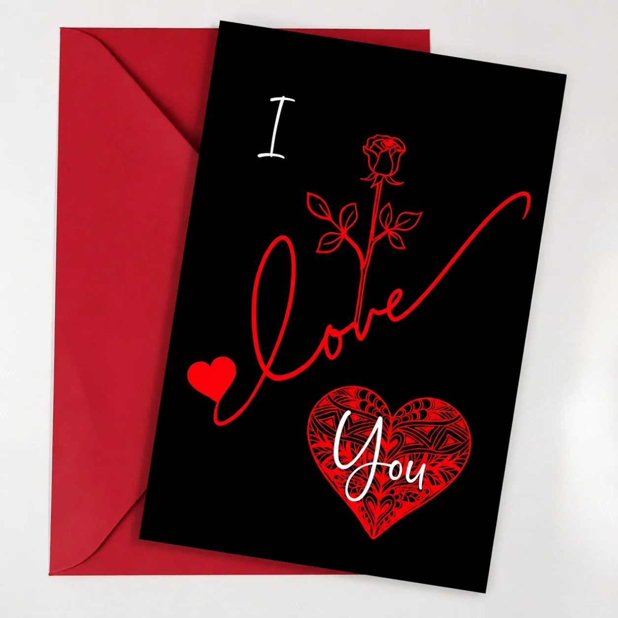I Love You Romantic Greeting Card