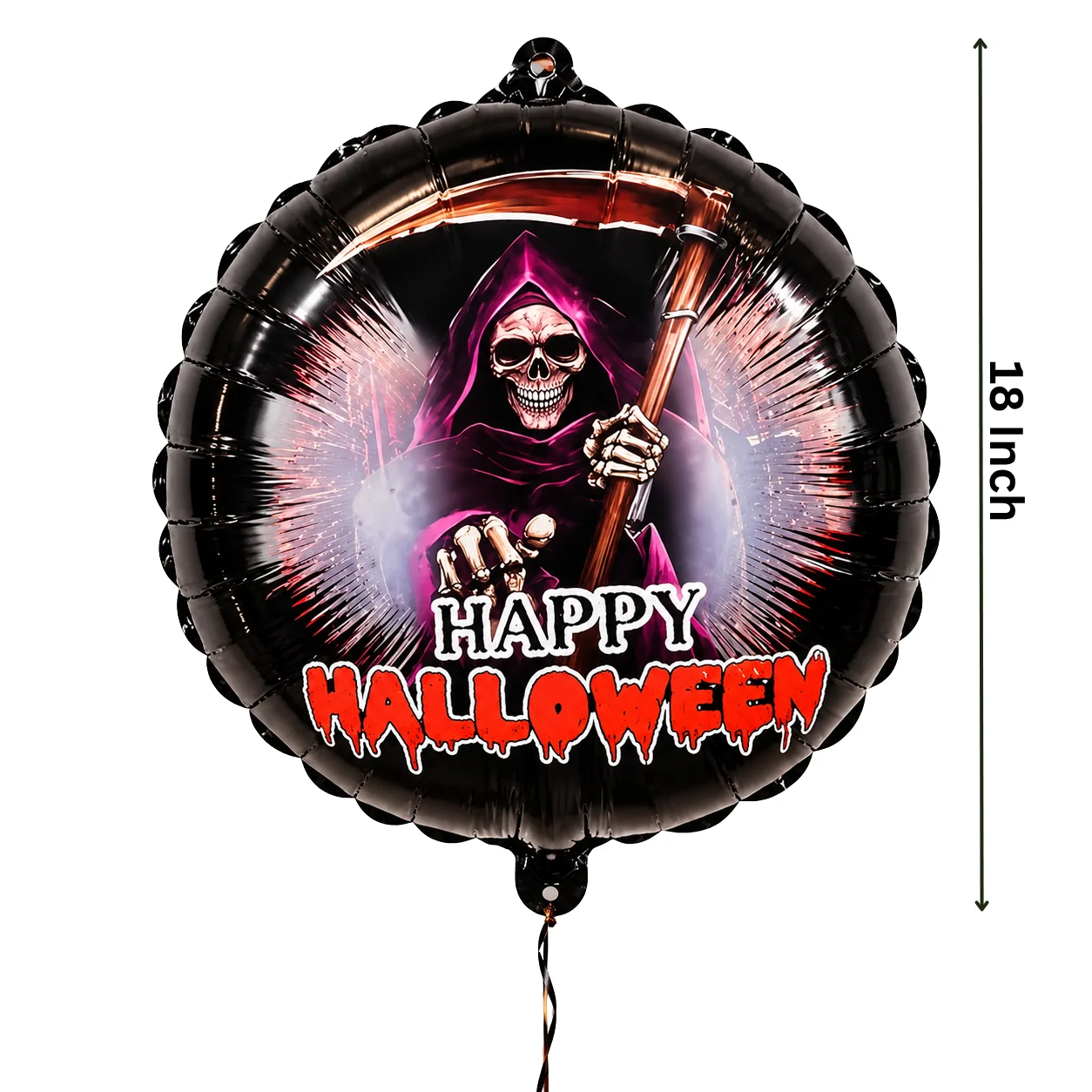 Haunted Grim Reaper Halloween Foil Balloon