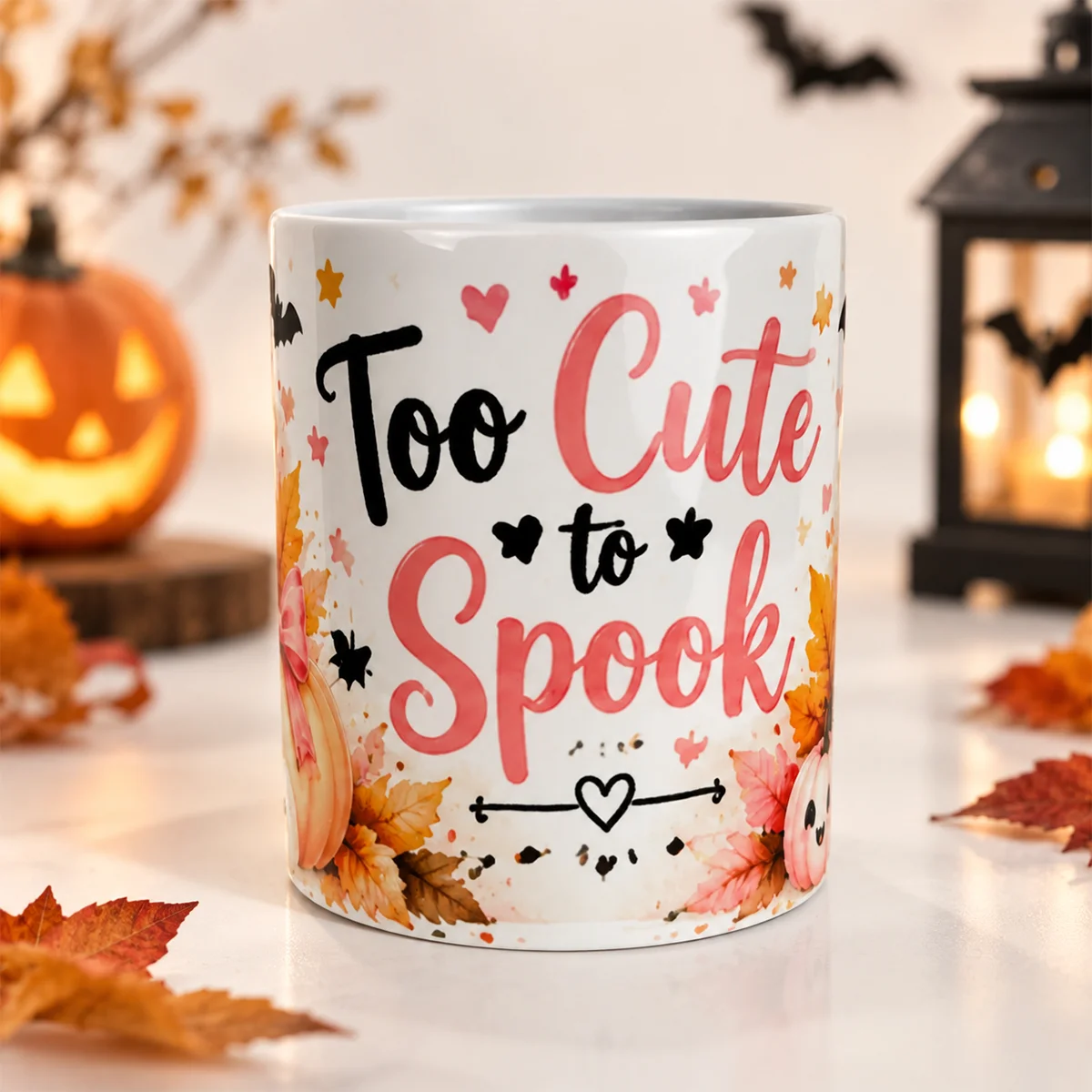 Too Cute to Spook Halloween Ceramic Mug