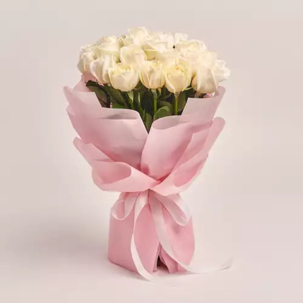 25 Roses White O Hara Bouquet