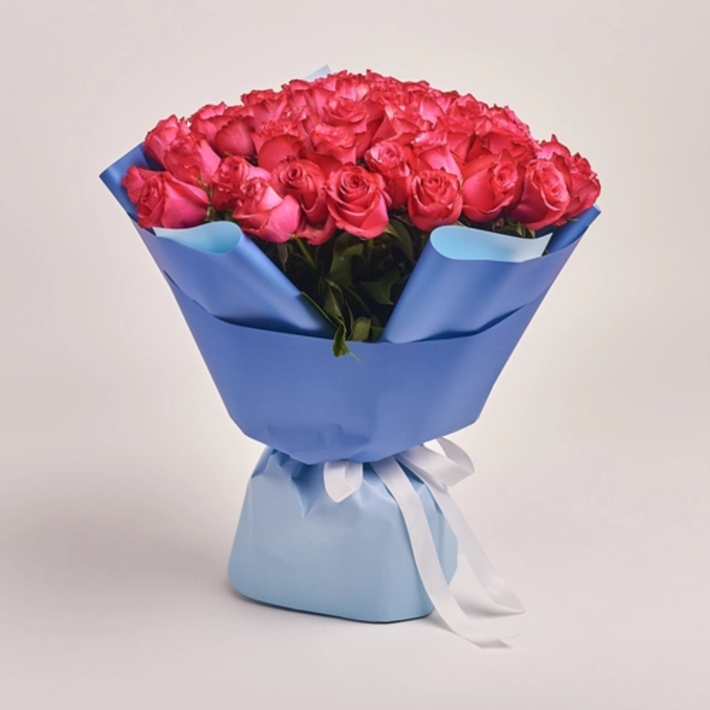 Fresh pink roses bouquet wrapped in elegant pastel paper with premium finishing and soft ribbon, perfect for romantic gifting, birthdays, and special occasions in Dubai.