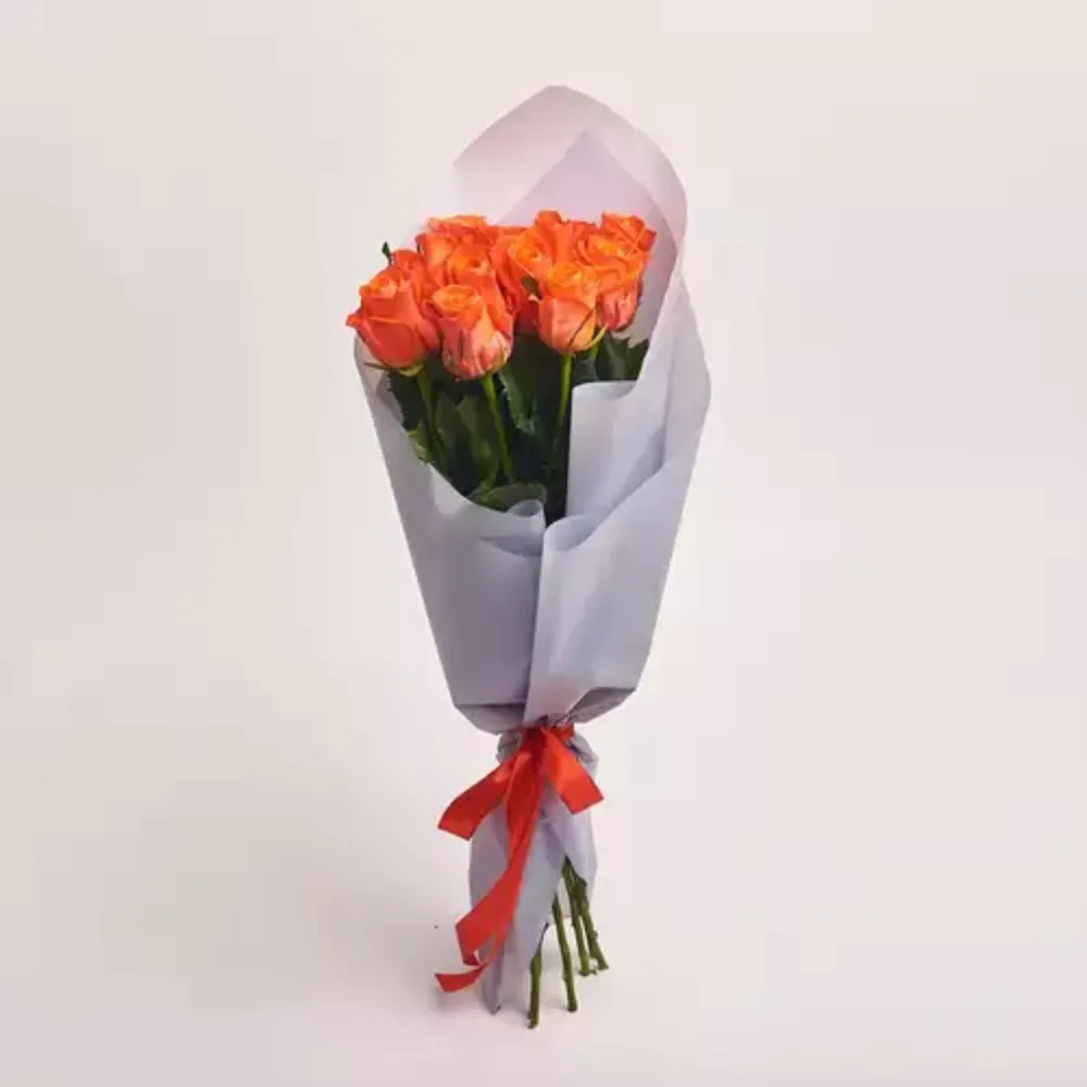Fresh pink roses bouquet wrapped in elegant pastel paper with premium finishing and a soft ribbon, perfect for romantic gifting, anniversaries, and same-day flower delivery in Dubai.