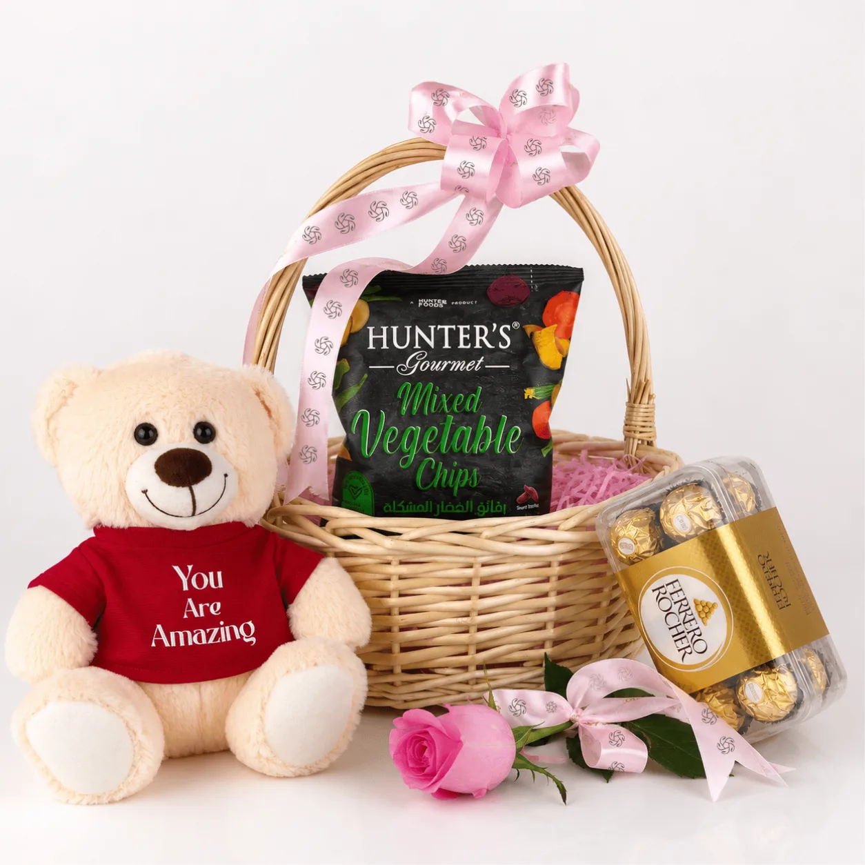 You Are Amazing Gourmet Gift Hamper with premium chocolates, snacks and elegant gift packaging