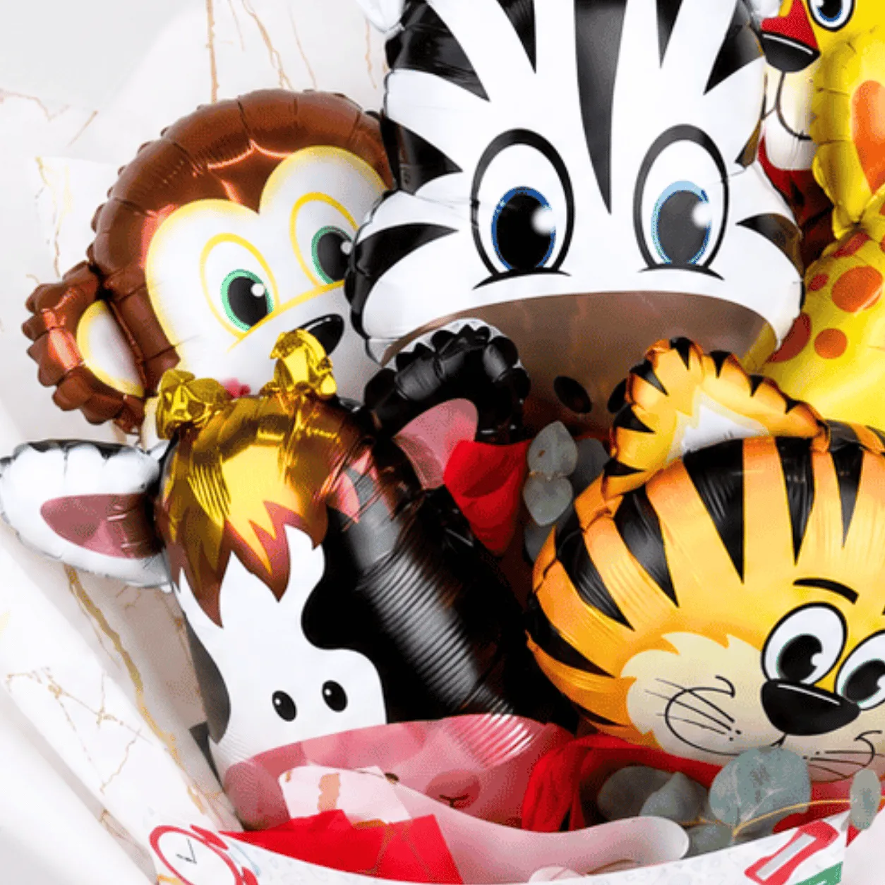 Kids Back to School Animal Balloon Bouquet for first day of school and classroom celebrations