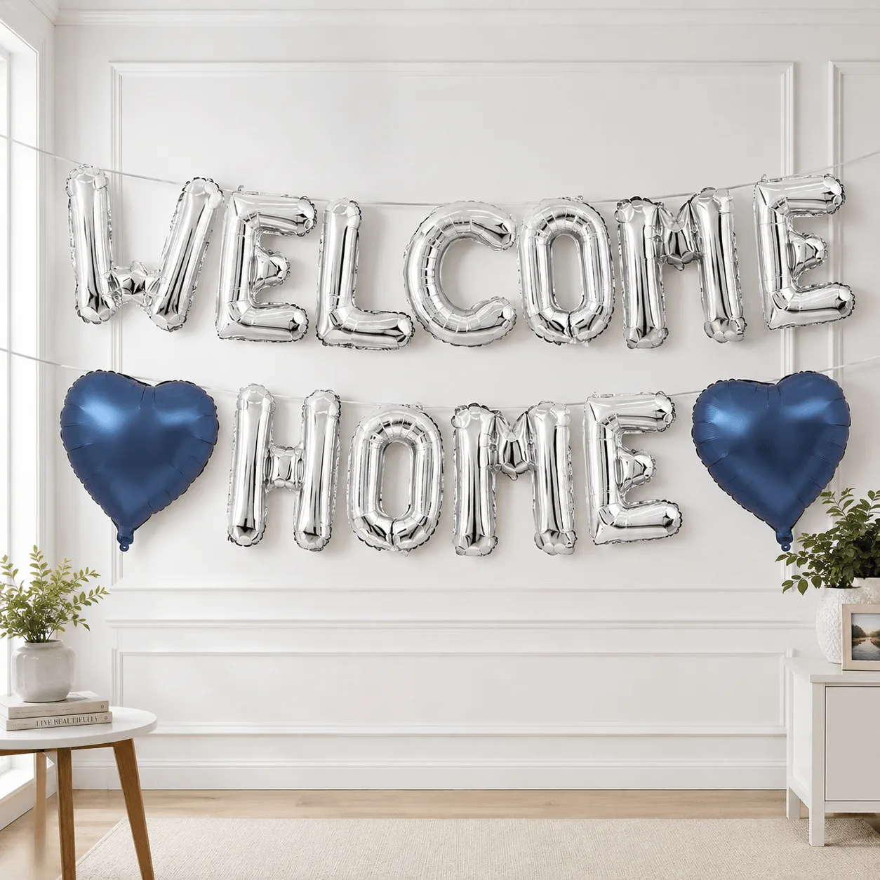 Welcome Home Celebration Balloon Set with Helium Balloons