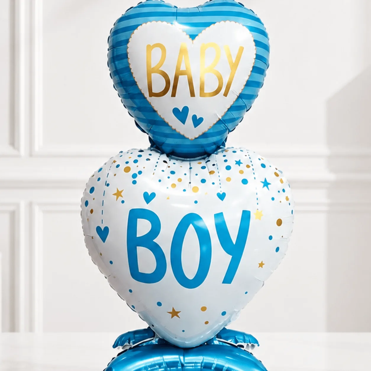 Blue Baby Boy Standing Balloon for Baby Shower and Welcome Baby Gift