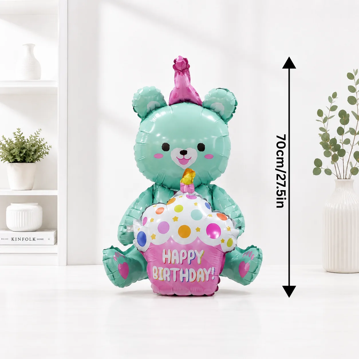 Cute Teddy Bear Happy Birthday Foil Balloon Gift