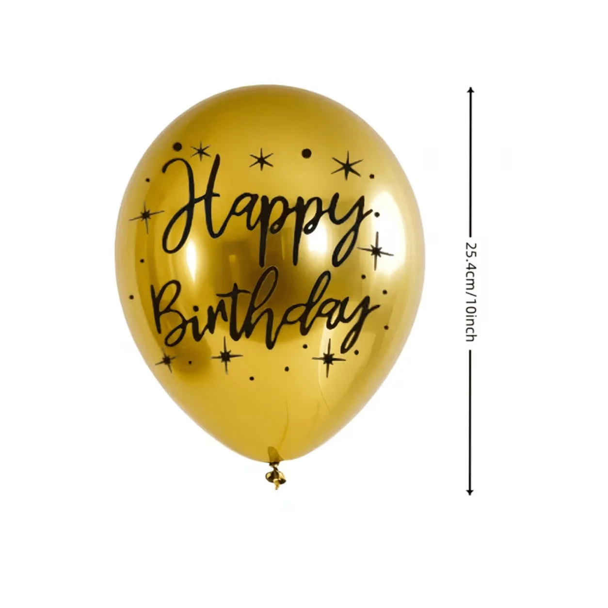 Luxury Gold Birthday Helium Balloon Set in Dubai