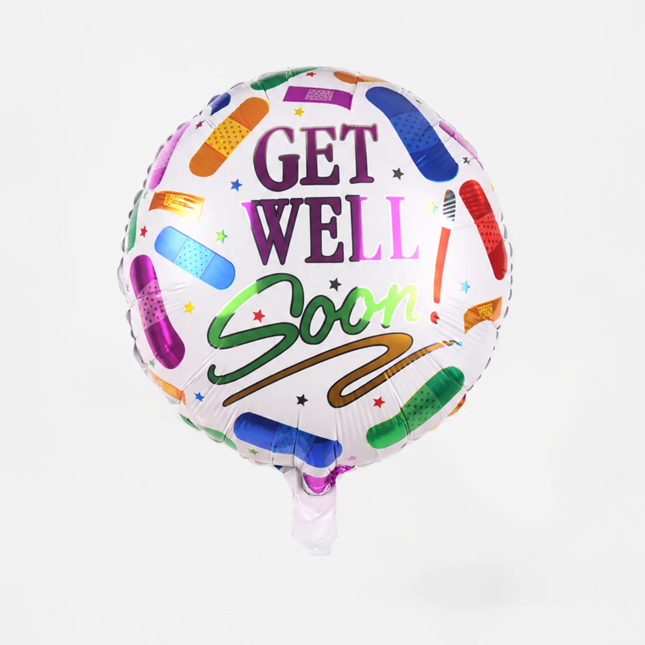 Get Well Soon Helium Foil Balloon for Fast Recovery Wishes