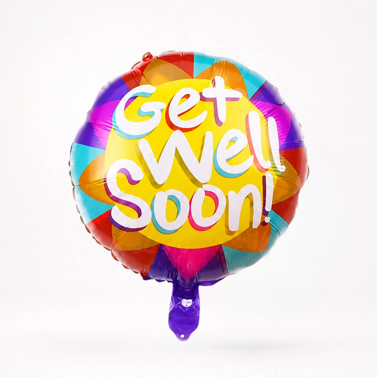 Get Well Soon Colourful Foil Balloon Set of 2