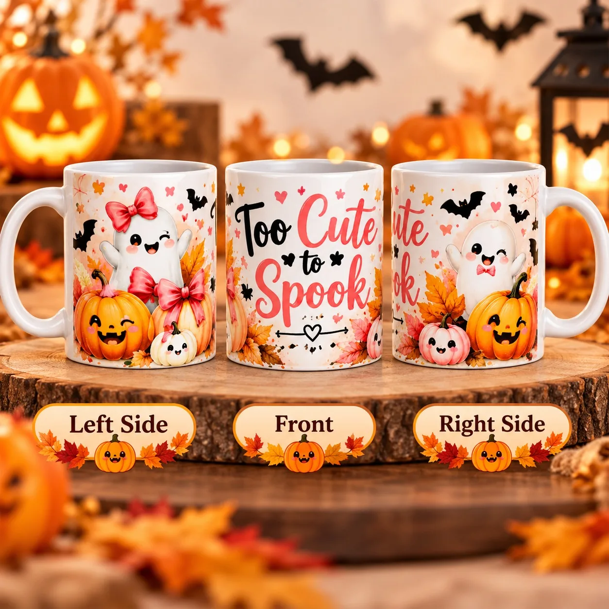 Too Cute to Spook Halloween Ceramic Mug