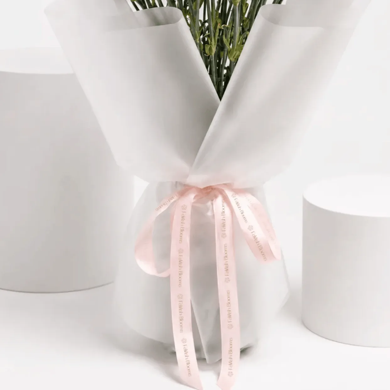 51 fresh light pink carnations bouquet, perfect for birthdays and special occasions