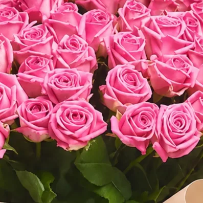 101 Roses Aqua Bouquet arranged in elegant wrapping for luxury flower gifting