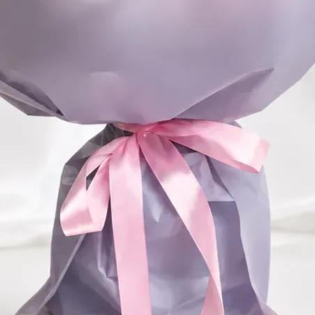 Soft Pink Elegance Rose Bouquet with fresh blush pink roses wrapped beautifully for gifting