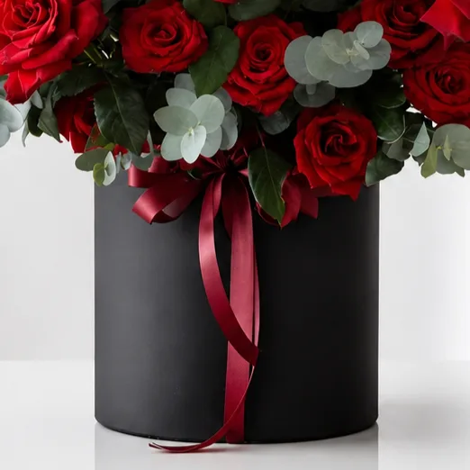 Love in Bloom romantic flower bouquet with fresh roses and elegant wrapping