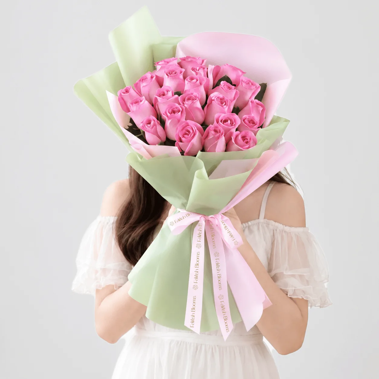 Sweet Pink 21 Roses Bouquet