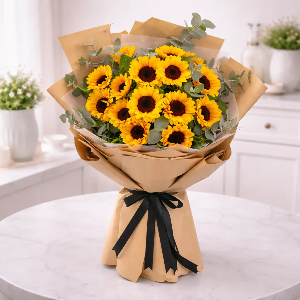 Golden Meadow Luxe Sunflower Bouquet