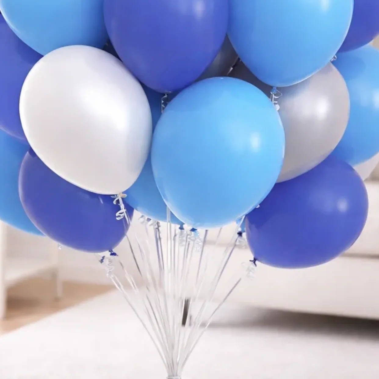25 Blue Celebration Balloons – Helium Filled