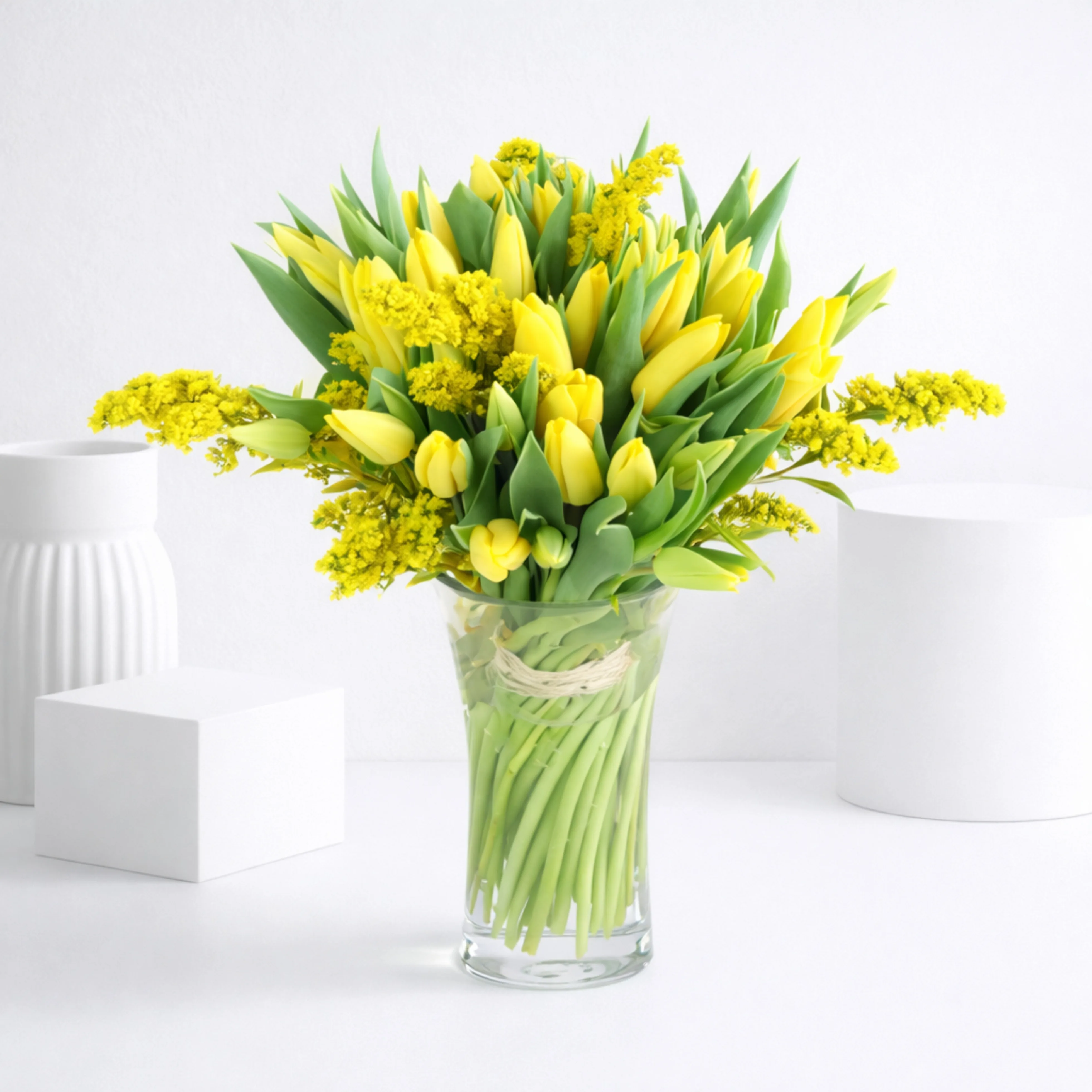 51 Golden Radiance Tulip Vase Collection