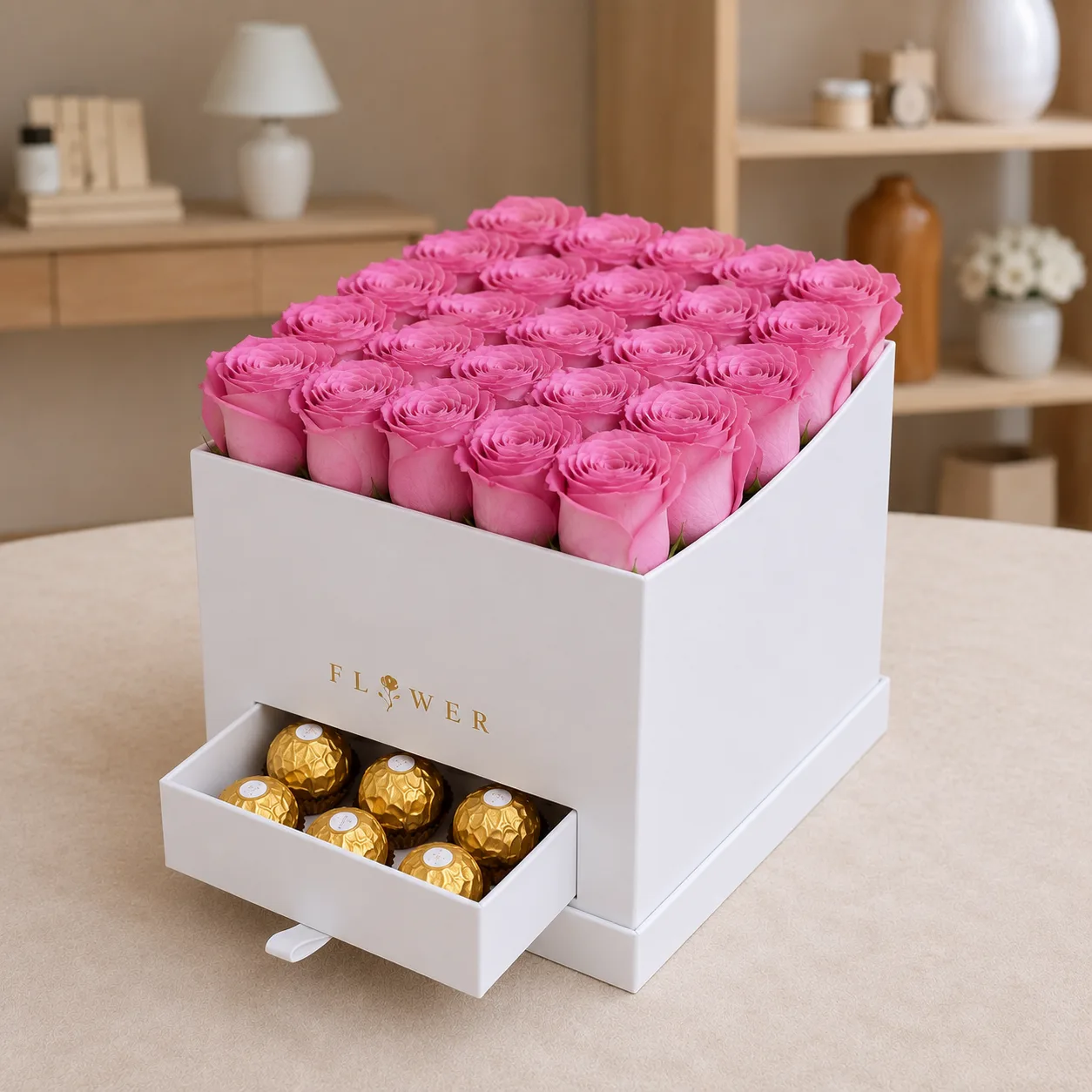 Purple Pearl Box 25 Purple Roses Ferrero Rocher Combo