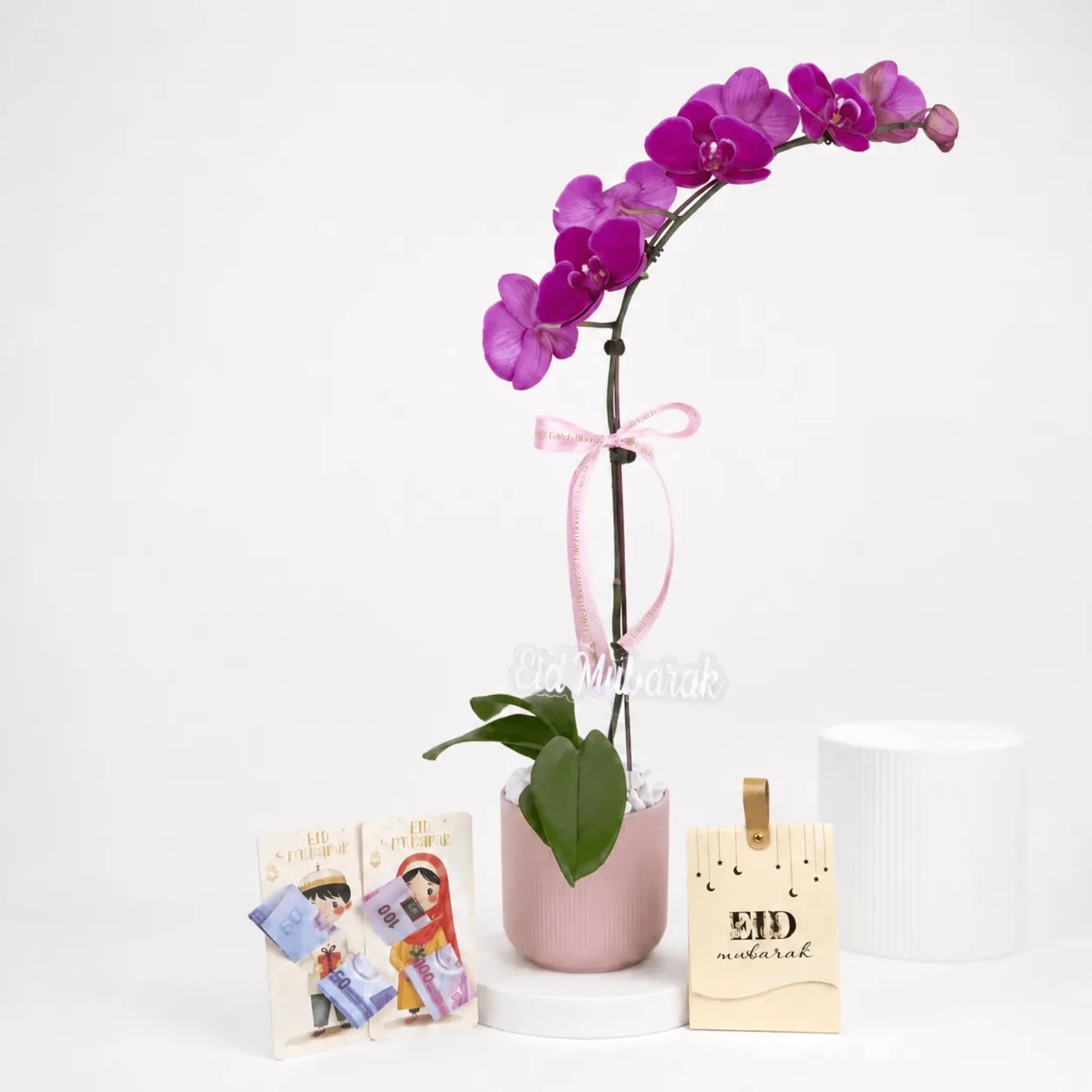 Purple Phalaenopsis Orchid Eid Gift Set