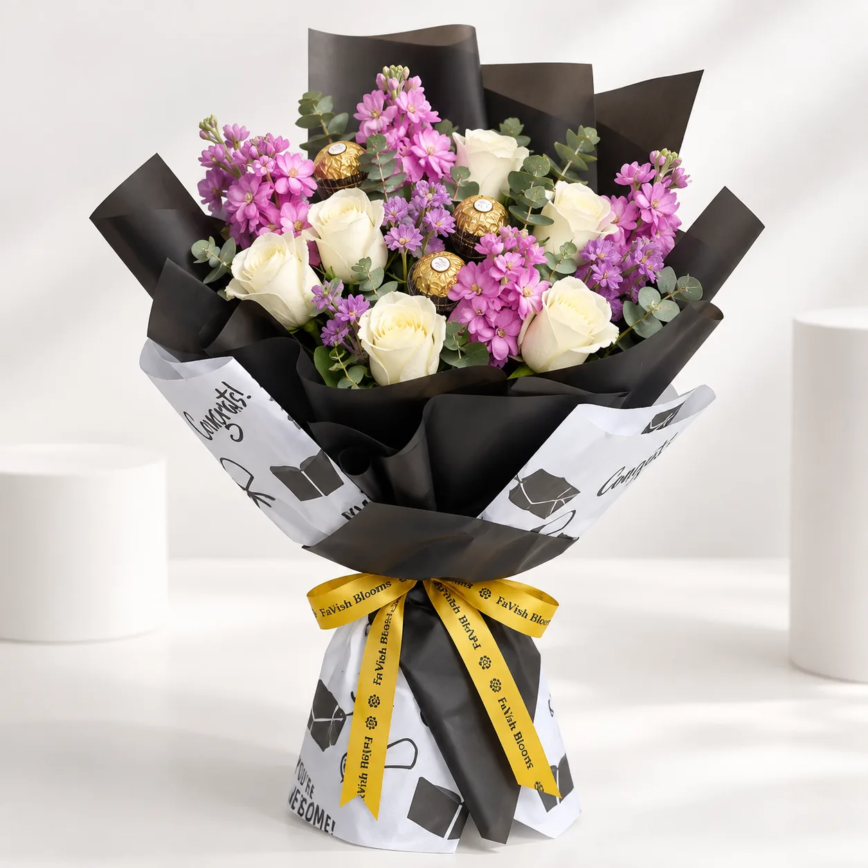 Luxury Graduation Ferrero Floral Bouquet gift arrangement for graduates