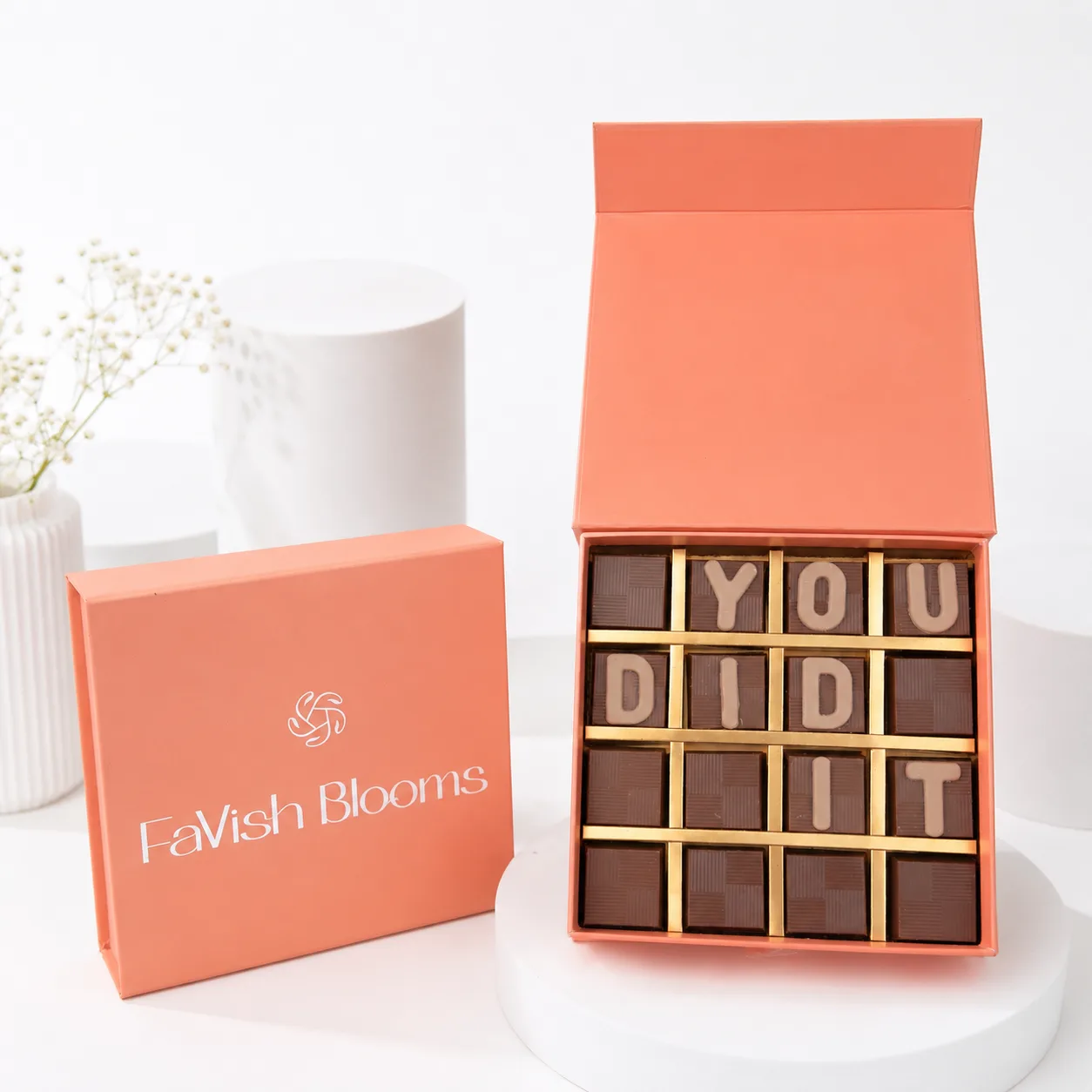 Luxury “You Did It” chocolate gift box by FaVish Blooms
