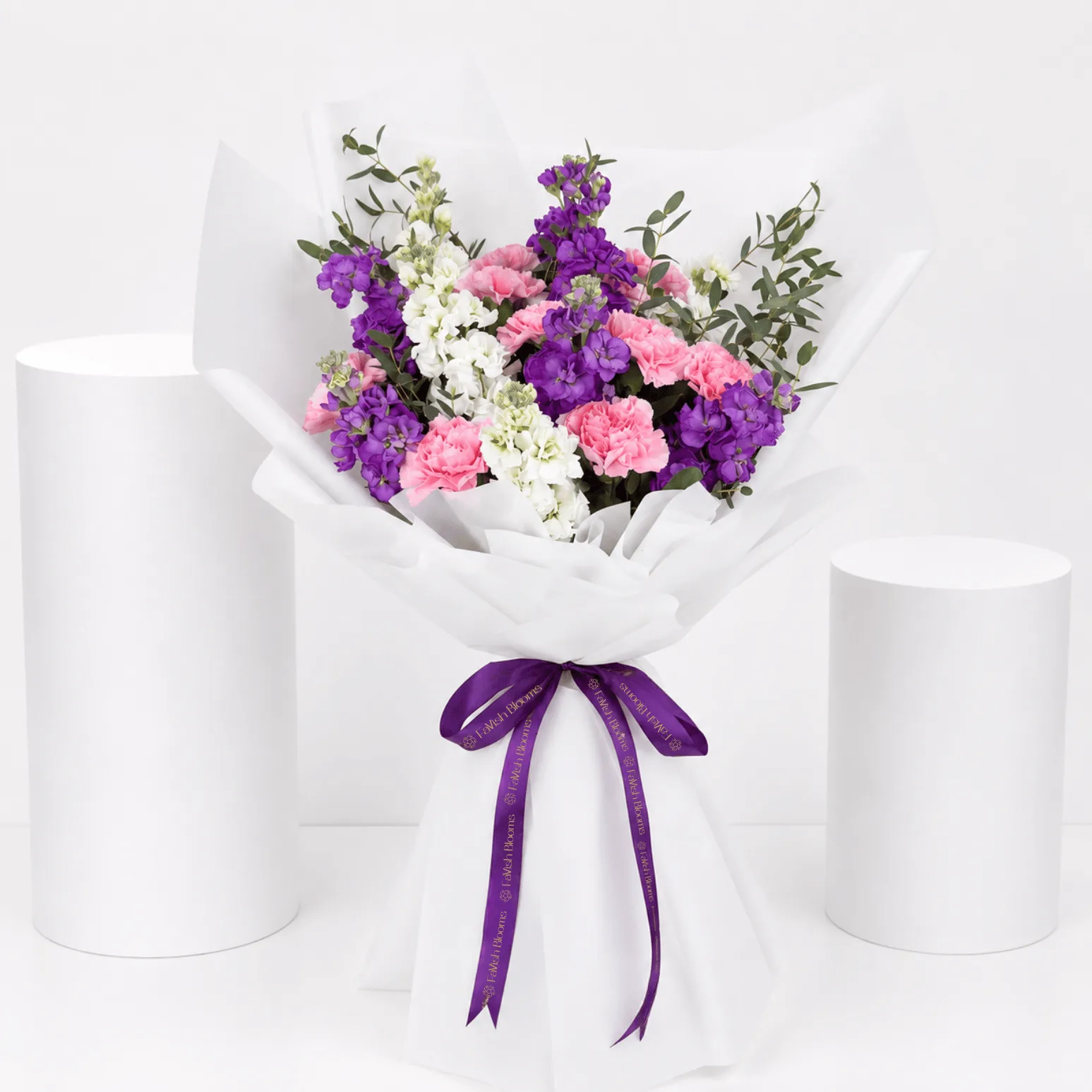 Pastel Matthiola Carnation Bouquet
