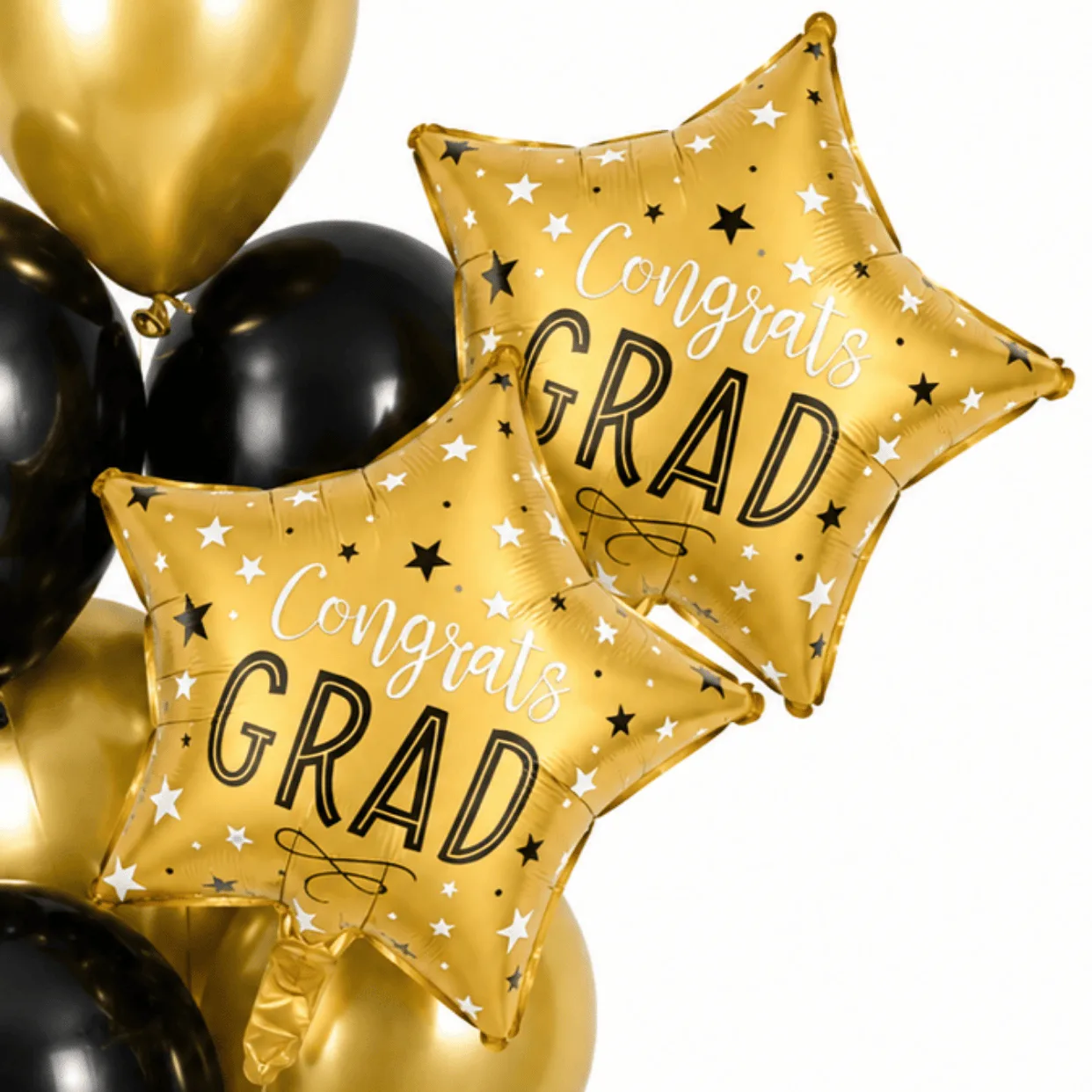 Graduation Star Balloon Arrangement Helium Filled