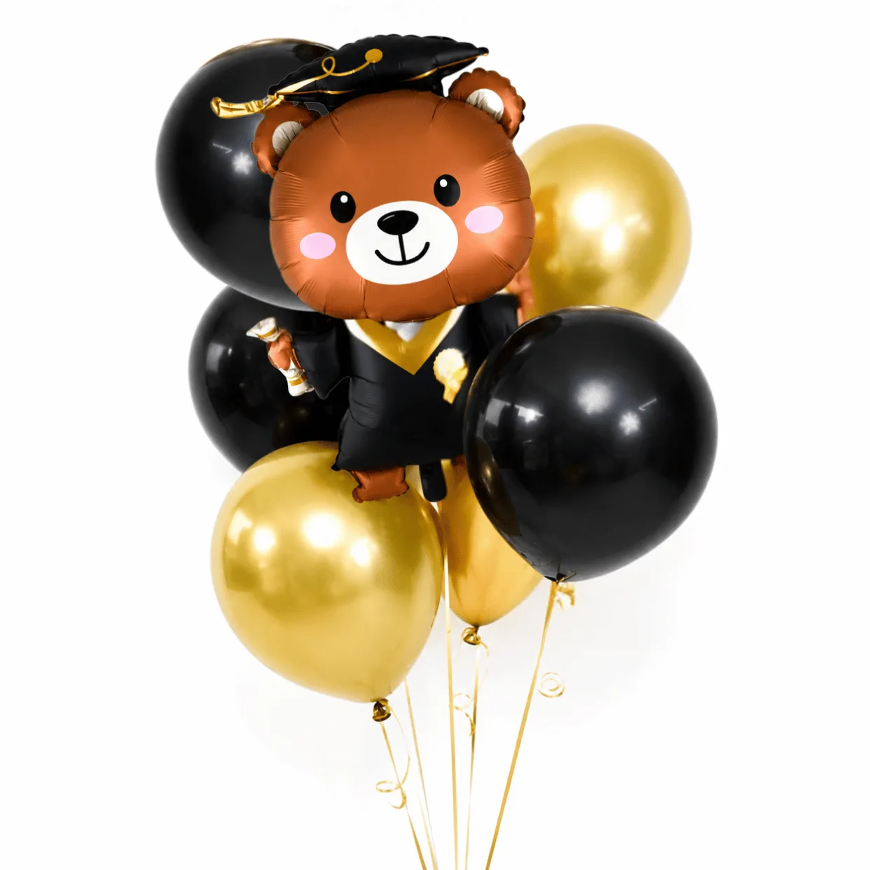 Graduation Celebration Teddy Balloon Set