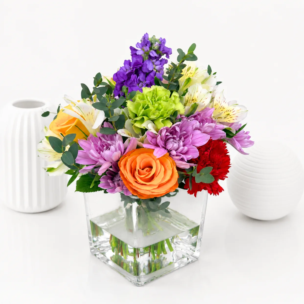 Colourful Happiness Mixed Flower Vase