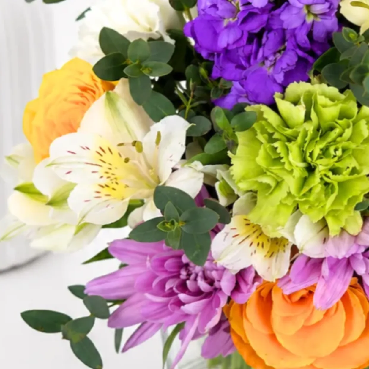 Colourful Happiness Mixed Flower Vase