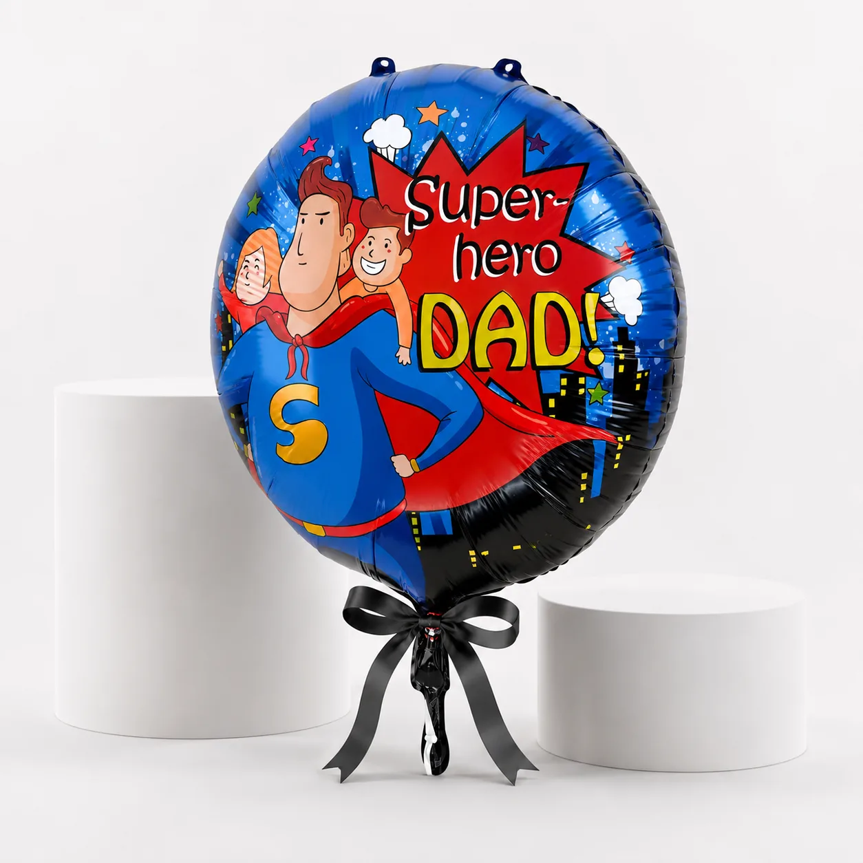 Helium-filled Superhero Dad balloon gift for a special dad