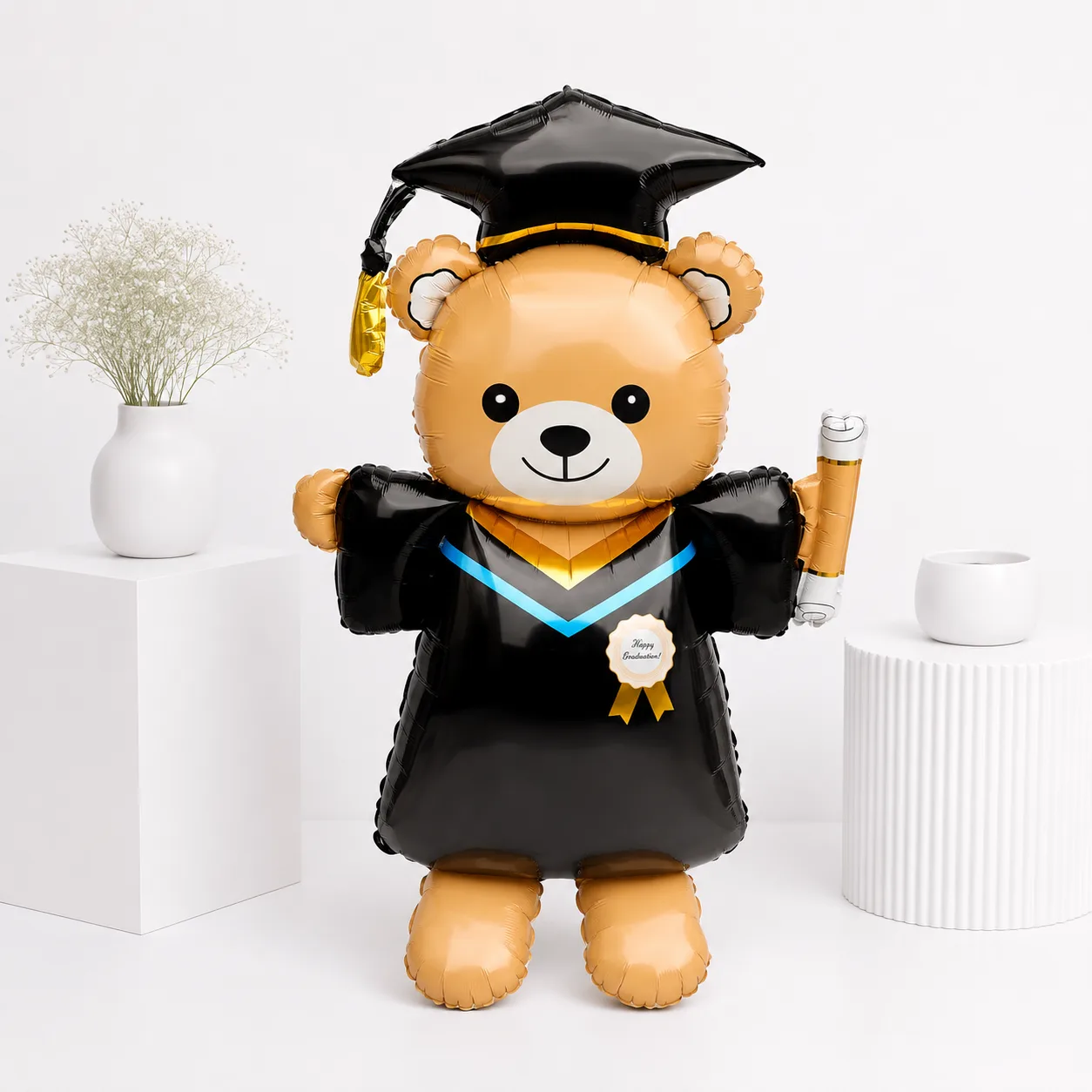 Air-filled Graduation Bear Balloons Set for graduation party backdrop