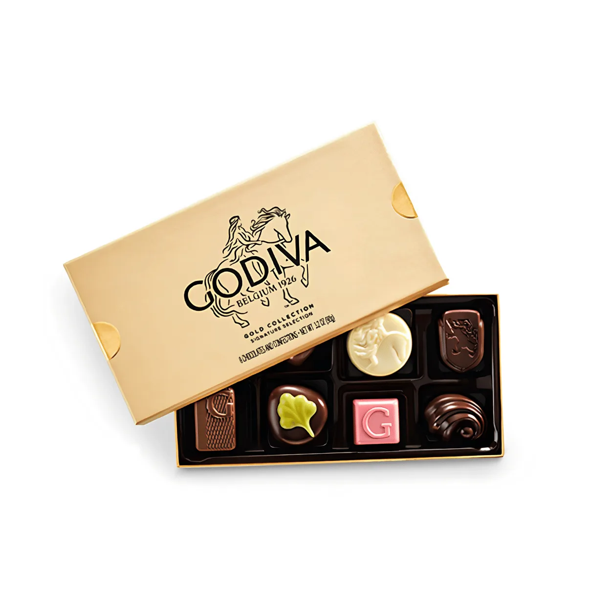 Godiva Gold Gift Box 8 Assorted Belgian Chocolates