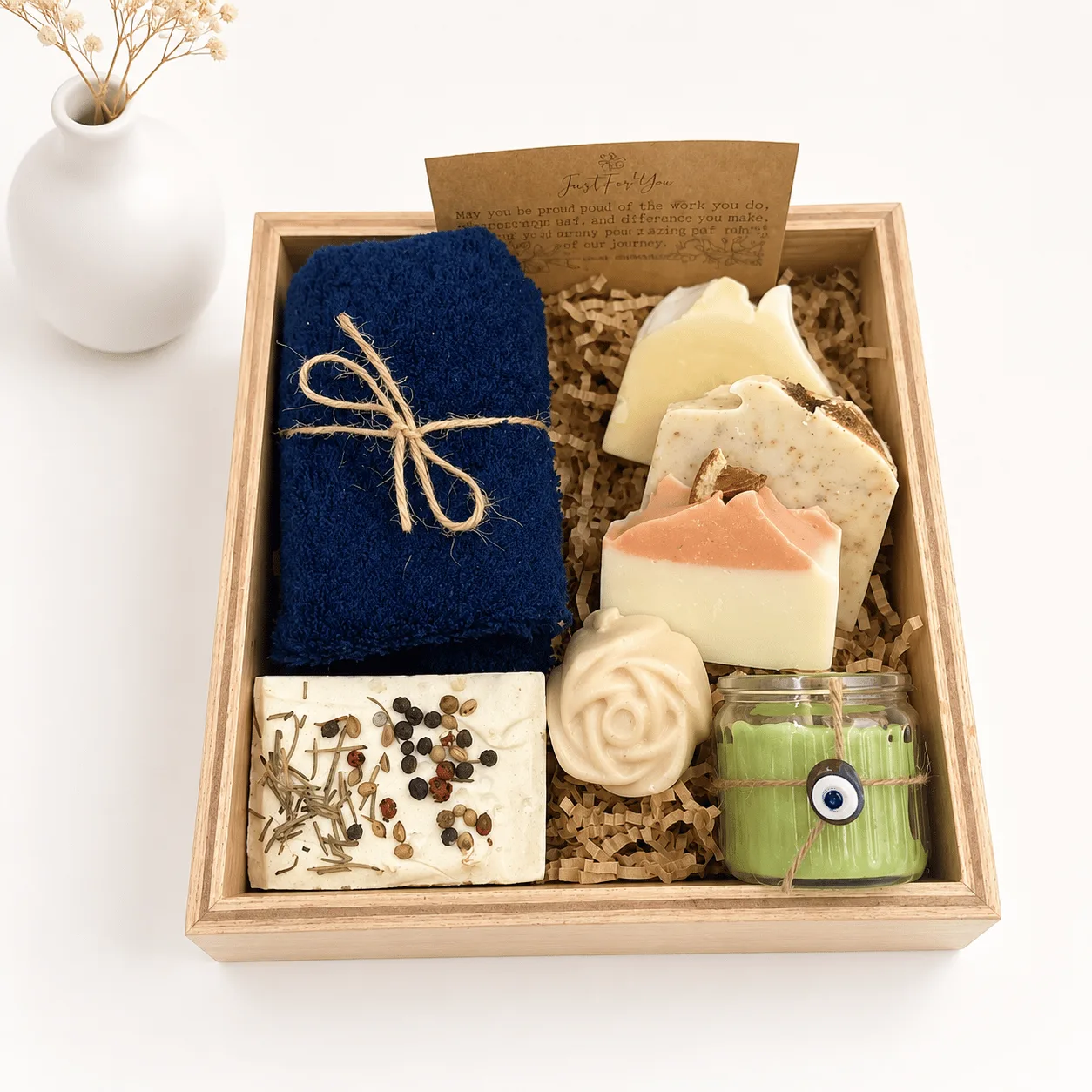 Natural Wellness Wooden Hamper in Dubai