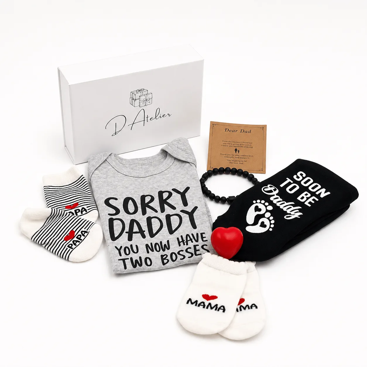 Papa to Be Gift Box with thoughtful dad-to-be baby shower gifts