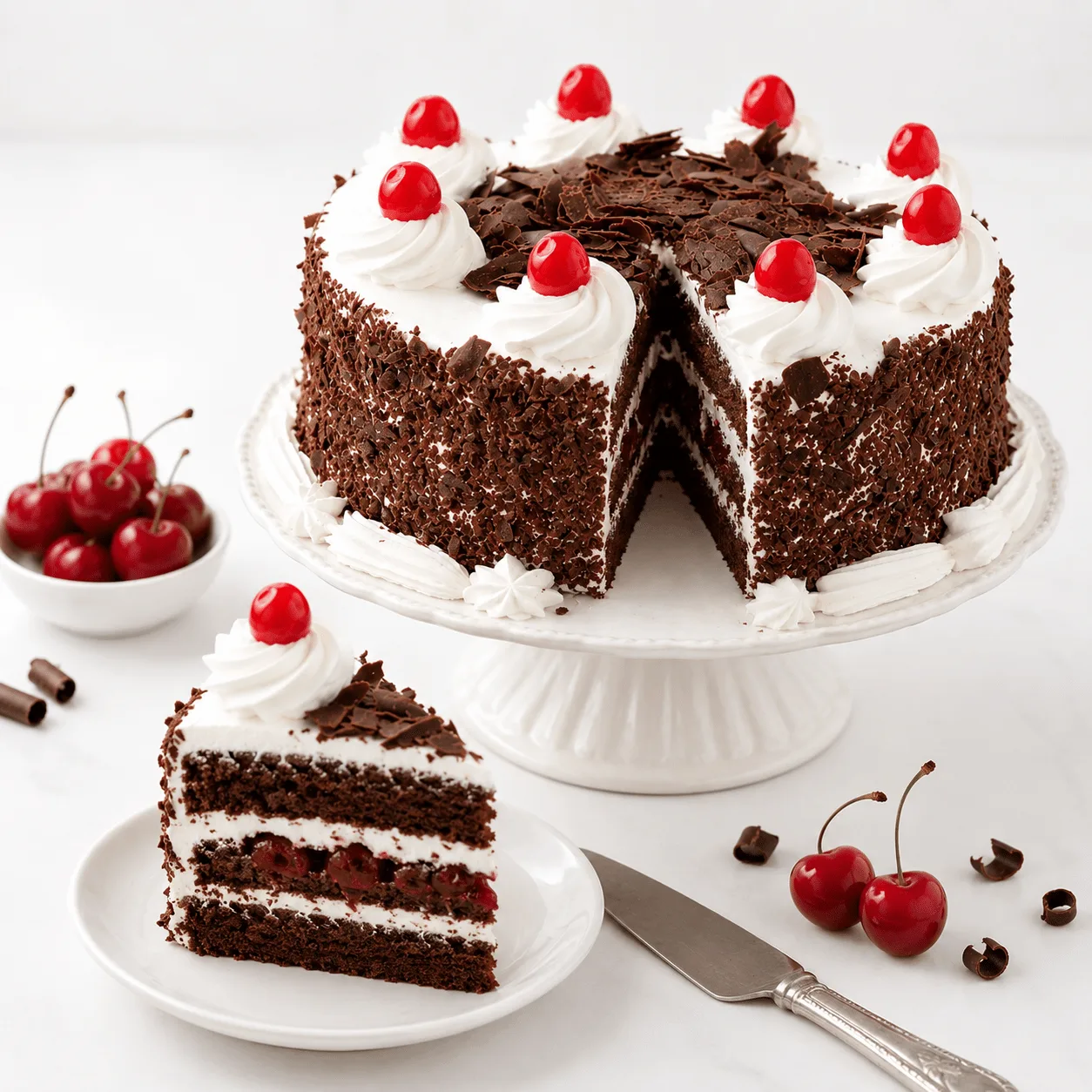Fresh black forest cake for birthdays, anniversaries, and special celebrations