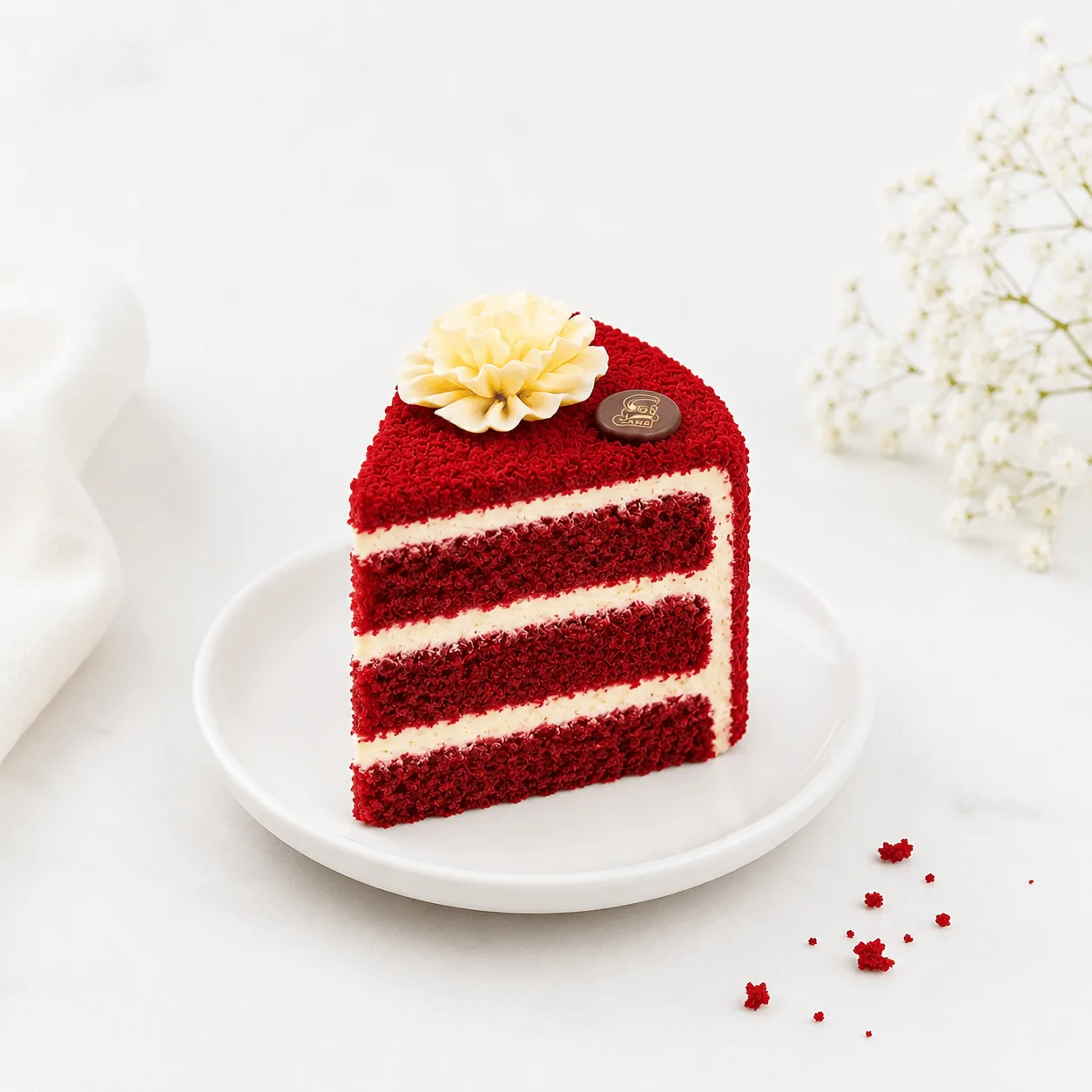 Premium Red Velvet Cake with creamy frosting for birthdays and celebrations