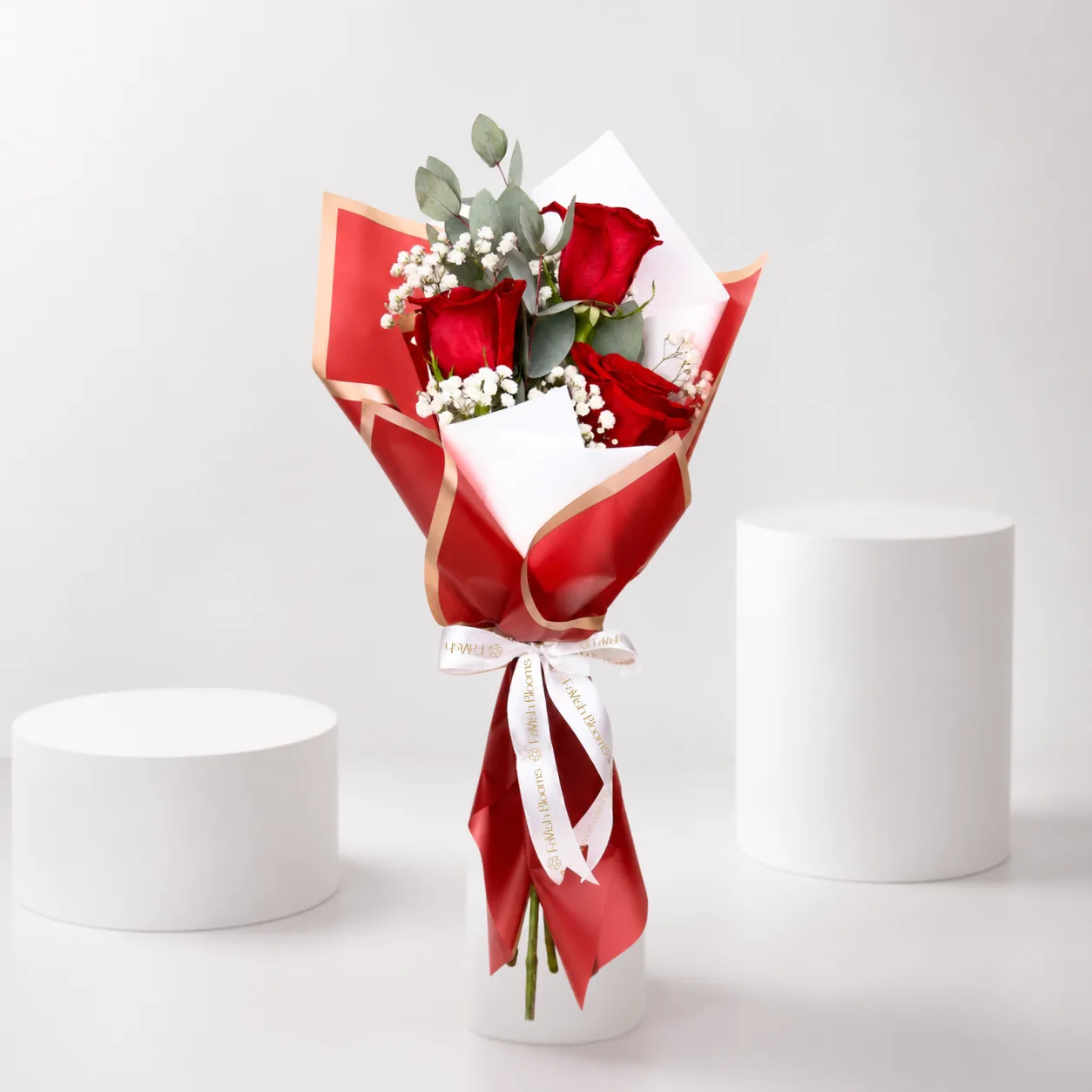 Elegant cake and red roses combo gift for romantic celebrations and special occasions