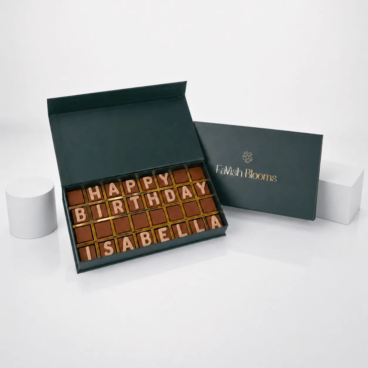 Happy Birthday Custom Name Chocolate Box 32 Pcs