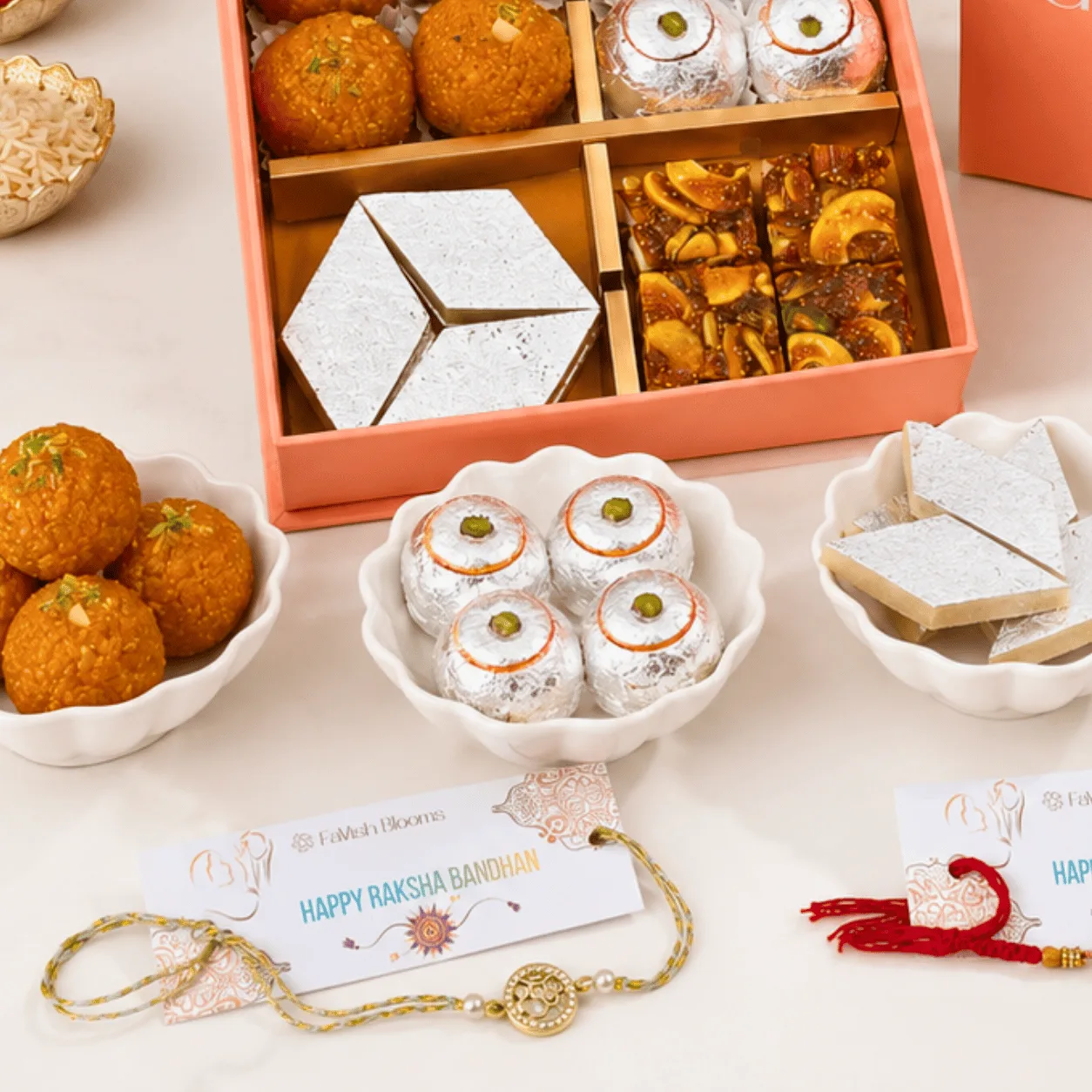 Luxury Rakhi Sweets Premium Gift Box for Raksha Bandhan gifting in Dubai