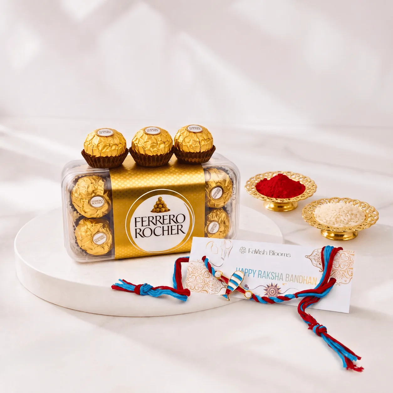 Kids Aeroplane Rakhi & Ferrero Gift