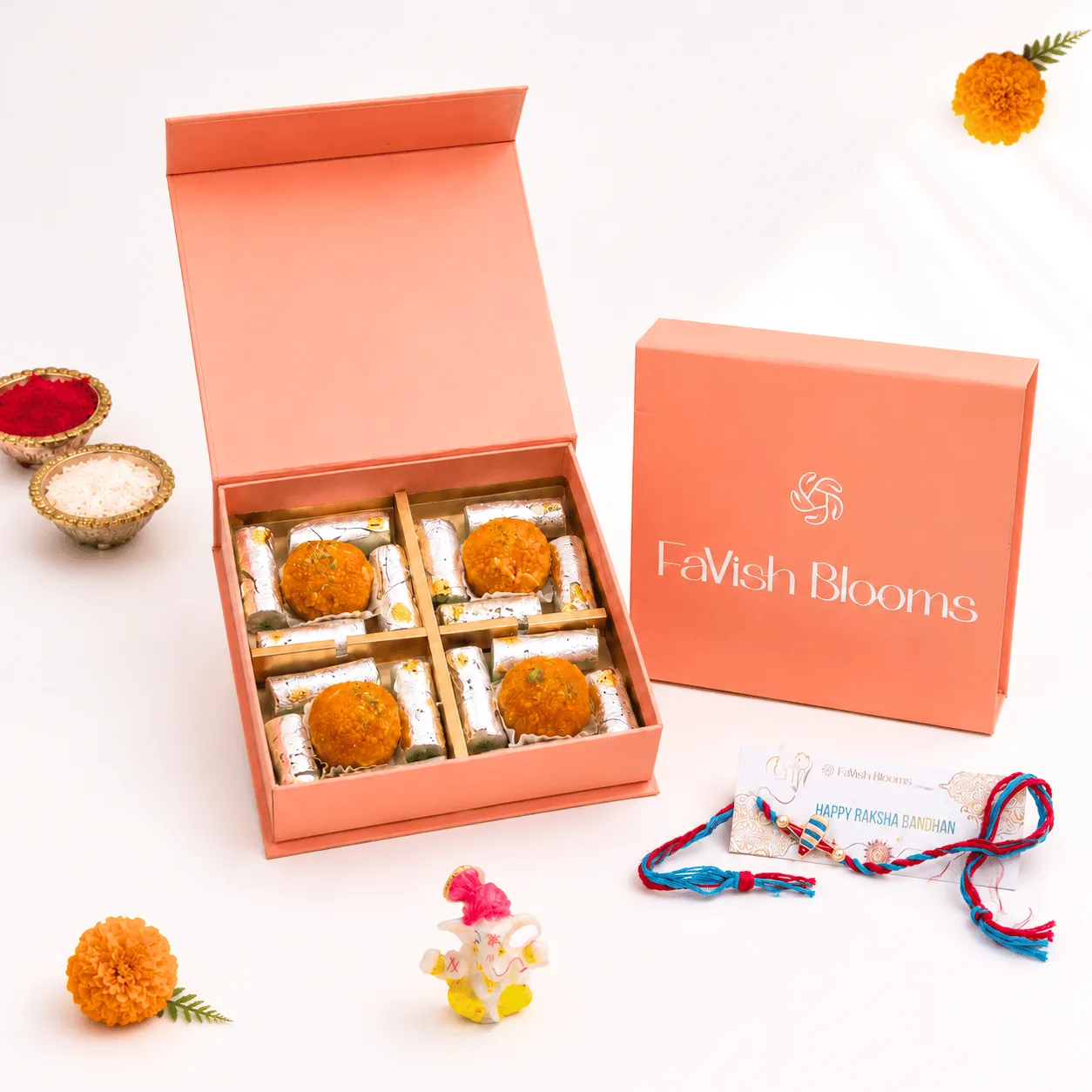 Premium Kids Rakhi Sweets Gift Box for Raksha Bandhan celebration